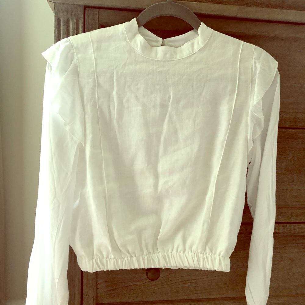 NWT Legoe . Heritage maternity Manila Crop Shirt